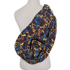 Ambry Floral Sling Bag Purple Crossbody Shoulder Purse Adjustable Backpack